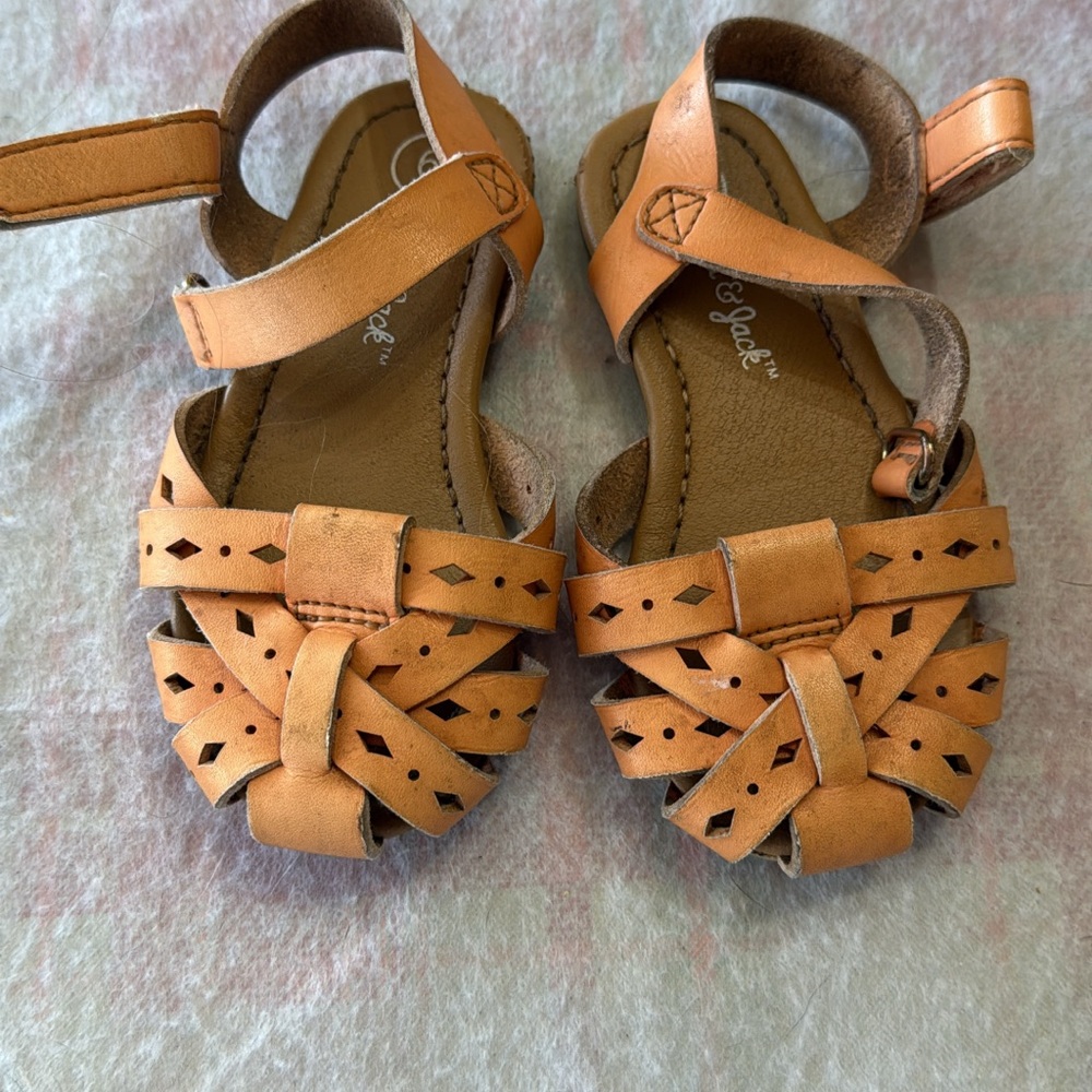 Cat & Jack Kids' Orange Woven Sandals